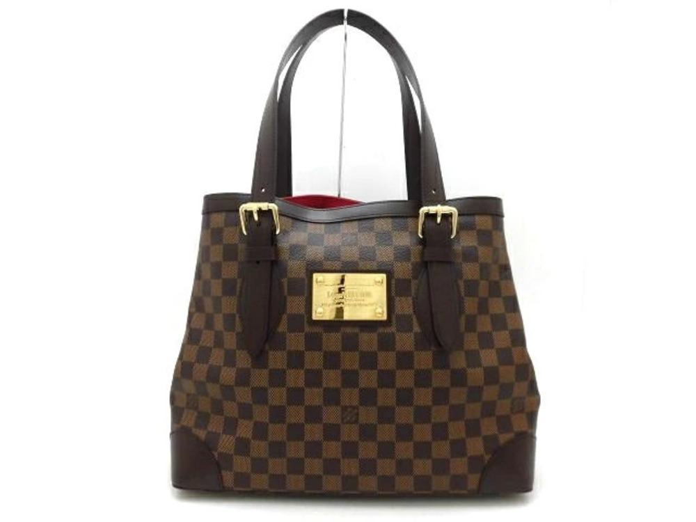 LOUIS VUITTON Hampstead Tote Bag Damier Ebene Brown
